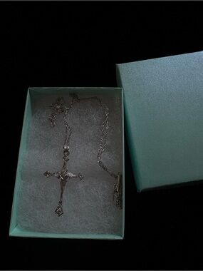 Sterling Silver Twisted Rope Chain Necklace - Silver